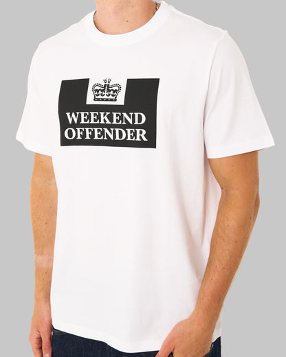 Weekend Offender Prison T Shirt White