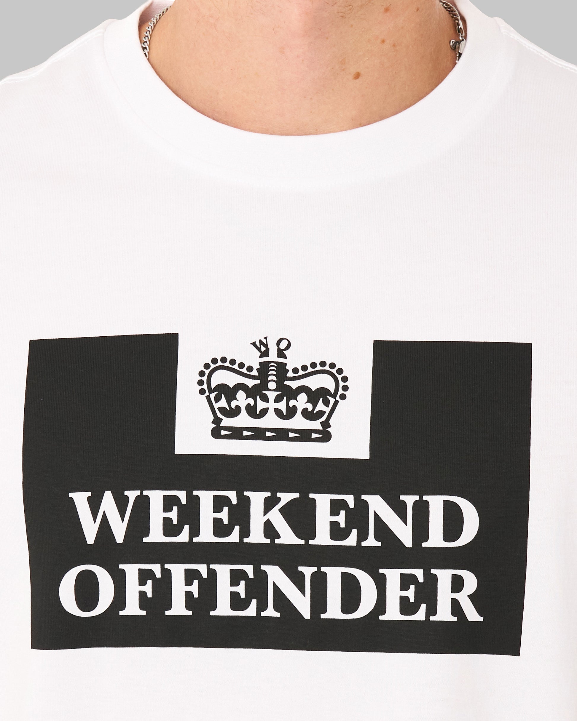 Weekend Offender Prison T Shirt White