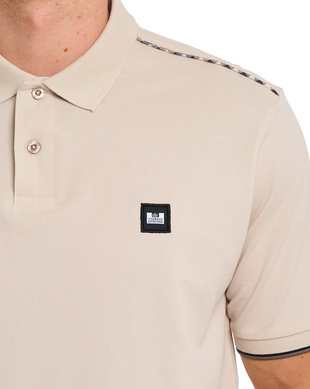 Weekend Offender Sakai Polohemd Zement