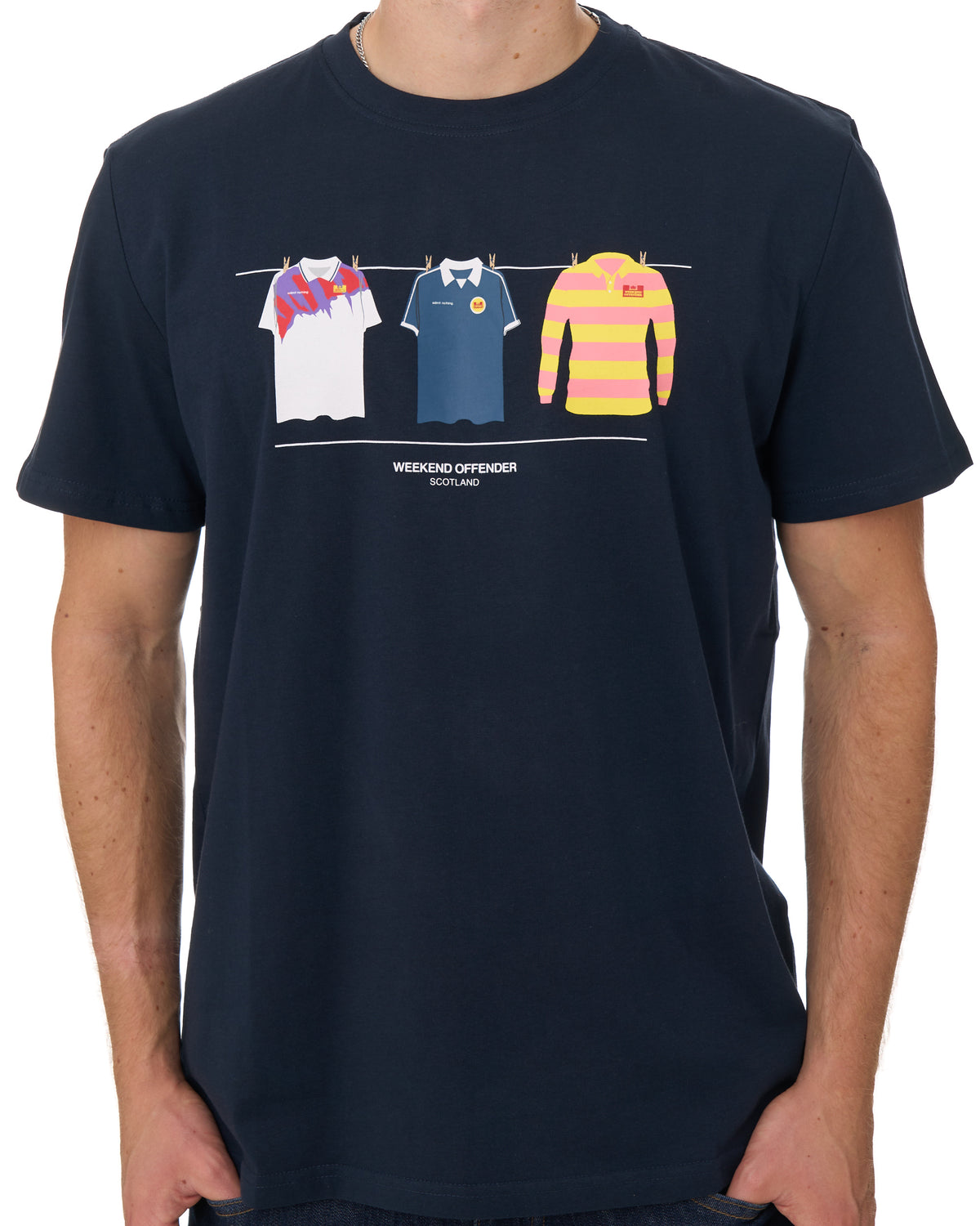 Weekend Offender Schottland Euro T-Shirt Marineblau