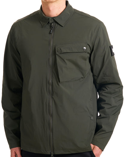 Weekend Offender Southbank Overshirt Dunkelgrün