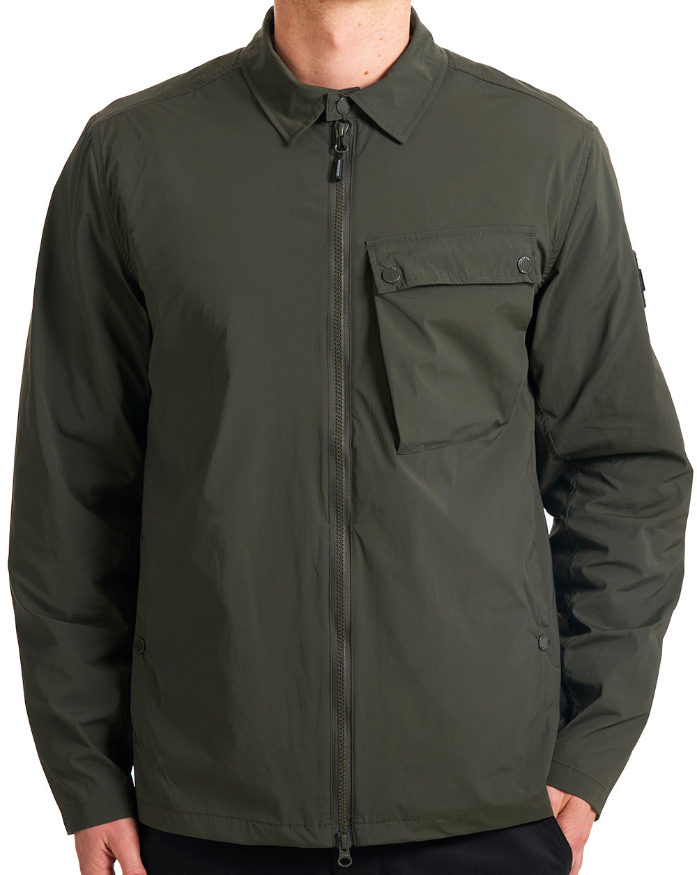 Weekend Offender Southbank Overshirt Dunkelgrün