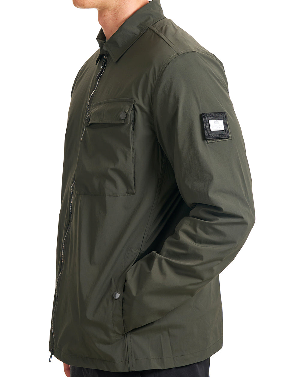 Weekend Offender Southbank Overshirt Dunkelgrün