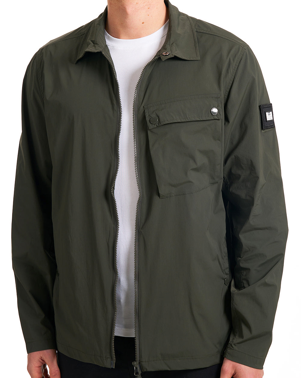Weekend Offender Southbank Overshirt Dunkelgrün