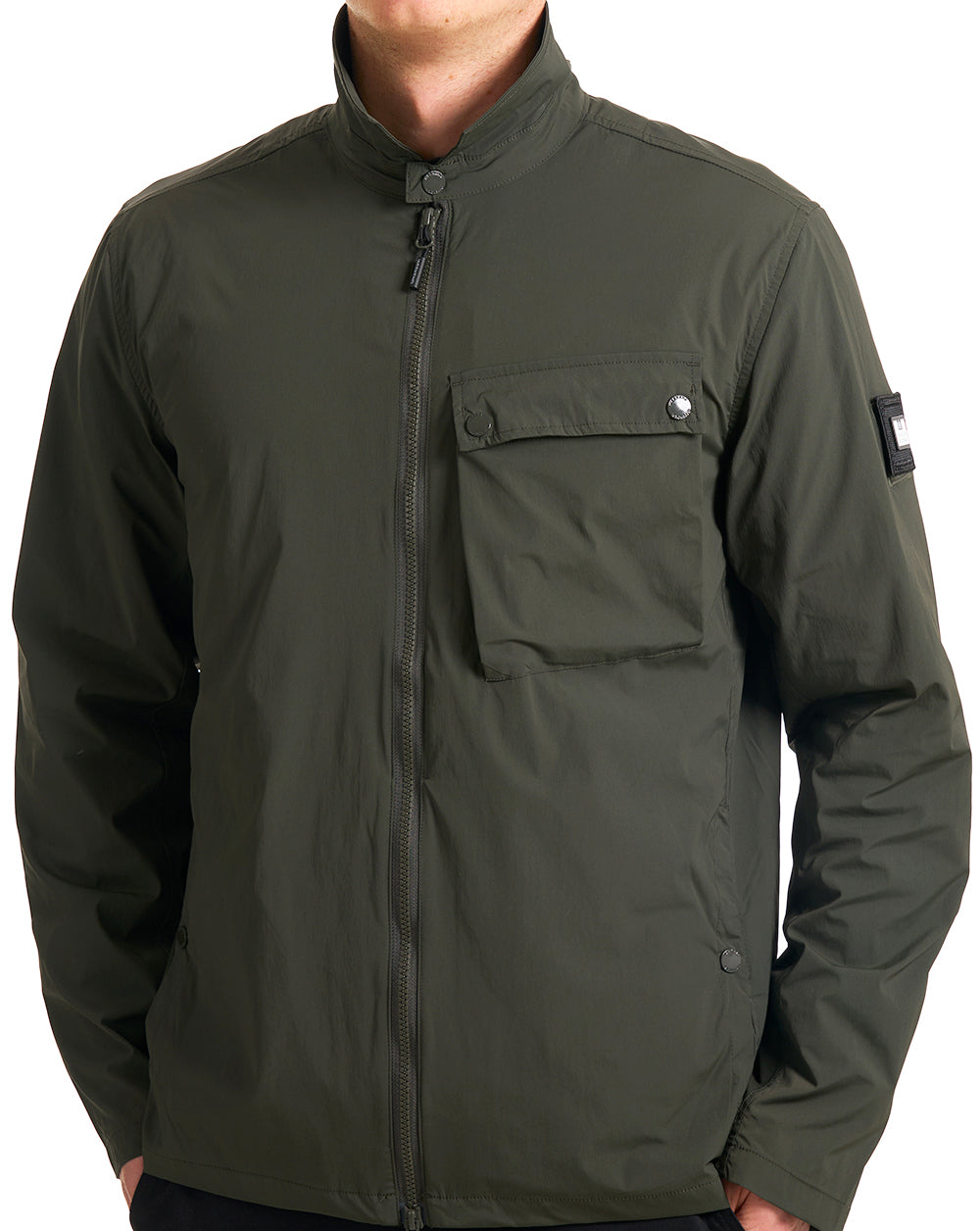 Weekend Offender Southbank Overshirt Dunkelgrün