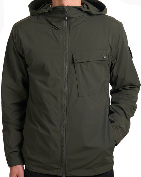 Weekend Offender Temara Technical Windbreaker Dark Green