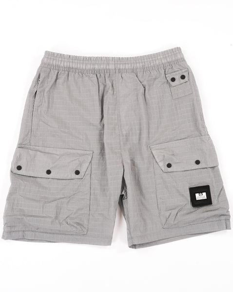 Weekend Offender Zemmouri Ripstop Cargo Shorts Smokey Grey