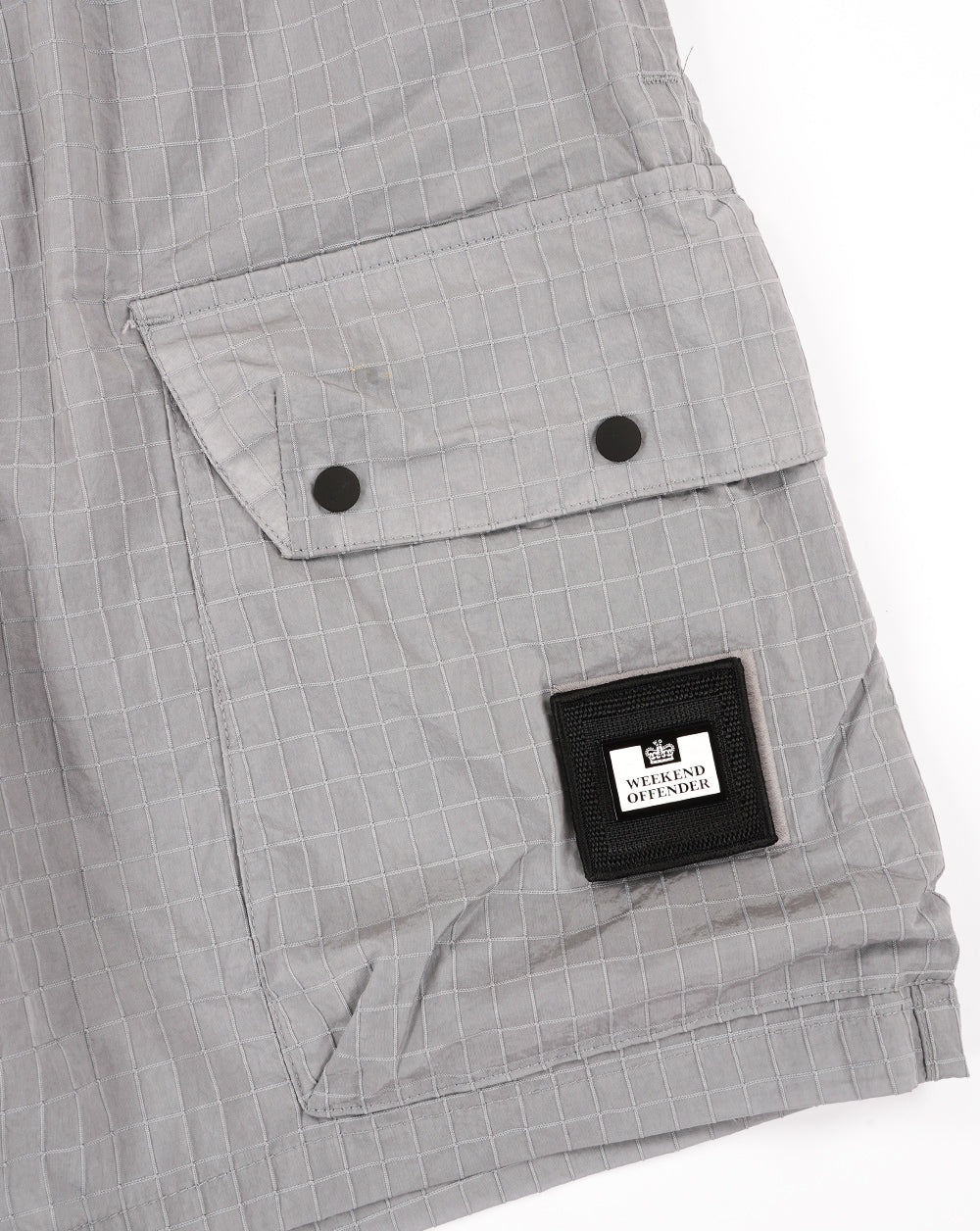 Weekend Offender Zemmouri Ripstop Cargo-Shorts Smokey Grey