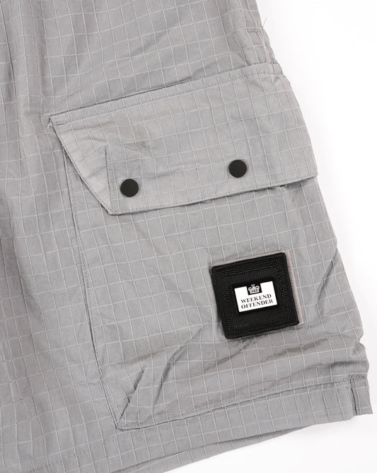 Weekend Offender Weekend Offender Zemmouri Ripstop Cargo-Shorts Smokey Grey