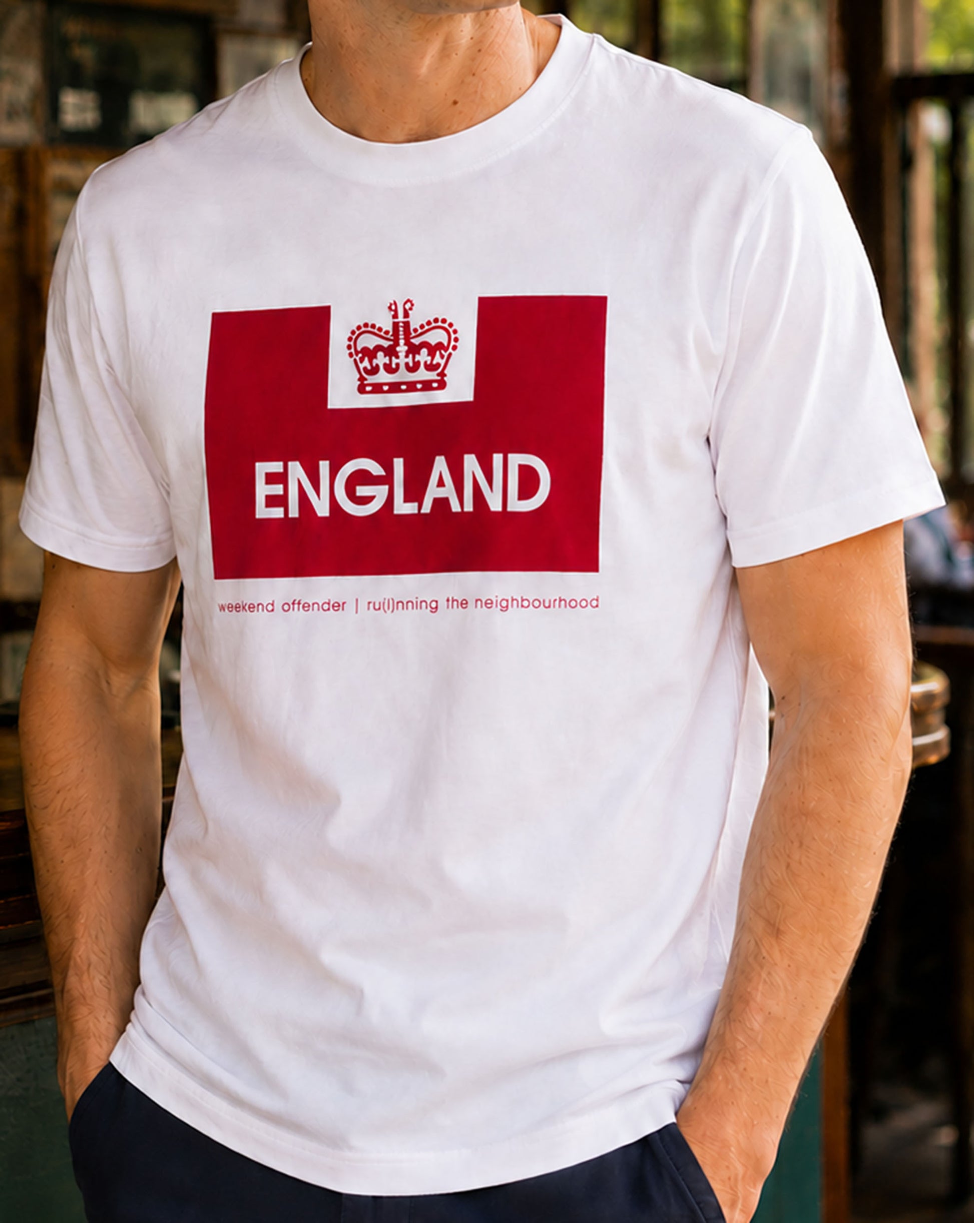 Weekend Offender England T-Shirt White