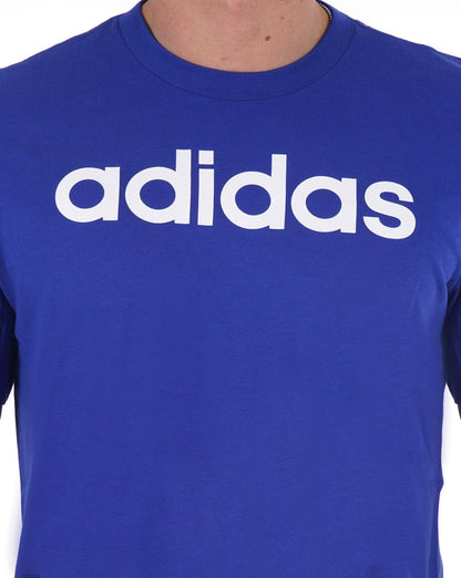 Adidas Linear Logo T-Shirt Blau