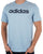 Adidas Linear Logo T Shirt Sky Blue