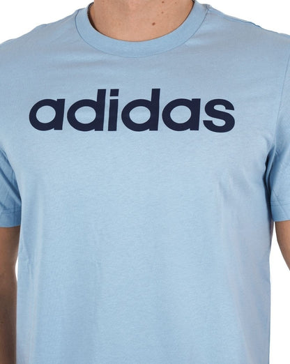 Adidas Linear Logo T-Shirt Himmelblau