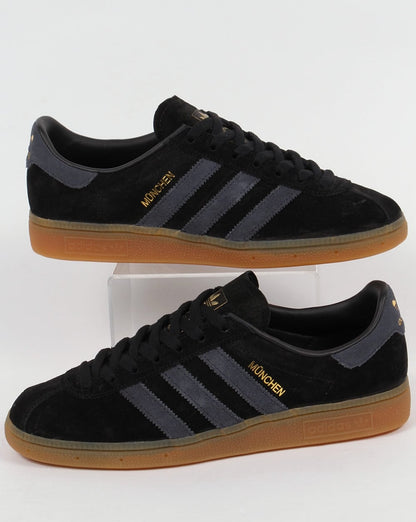 Adidas München Sneakers Schwarz/Dunkelgrau