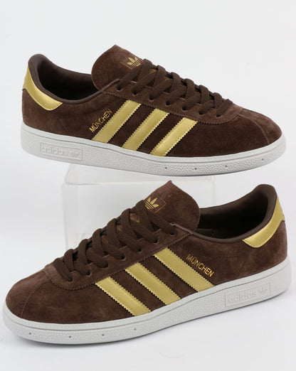 Adidas München Sneakers Braun/Gold