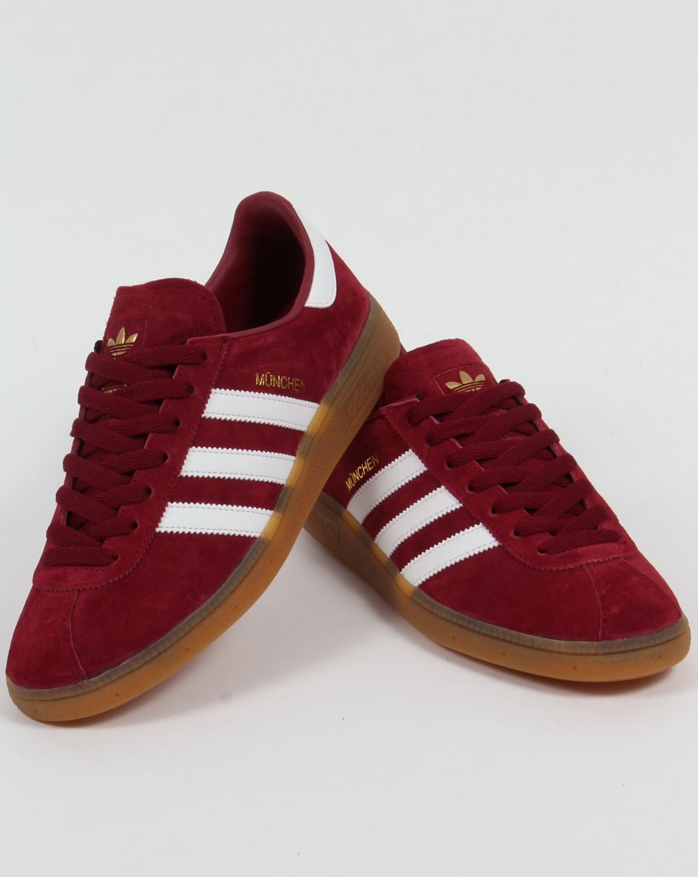 Adidas München Sneaker Burgund/Weiß