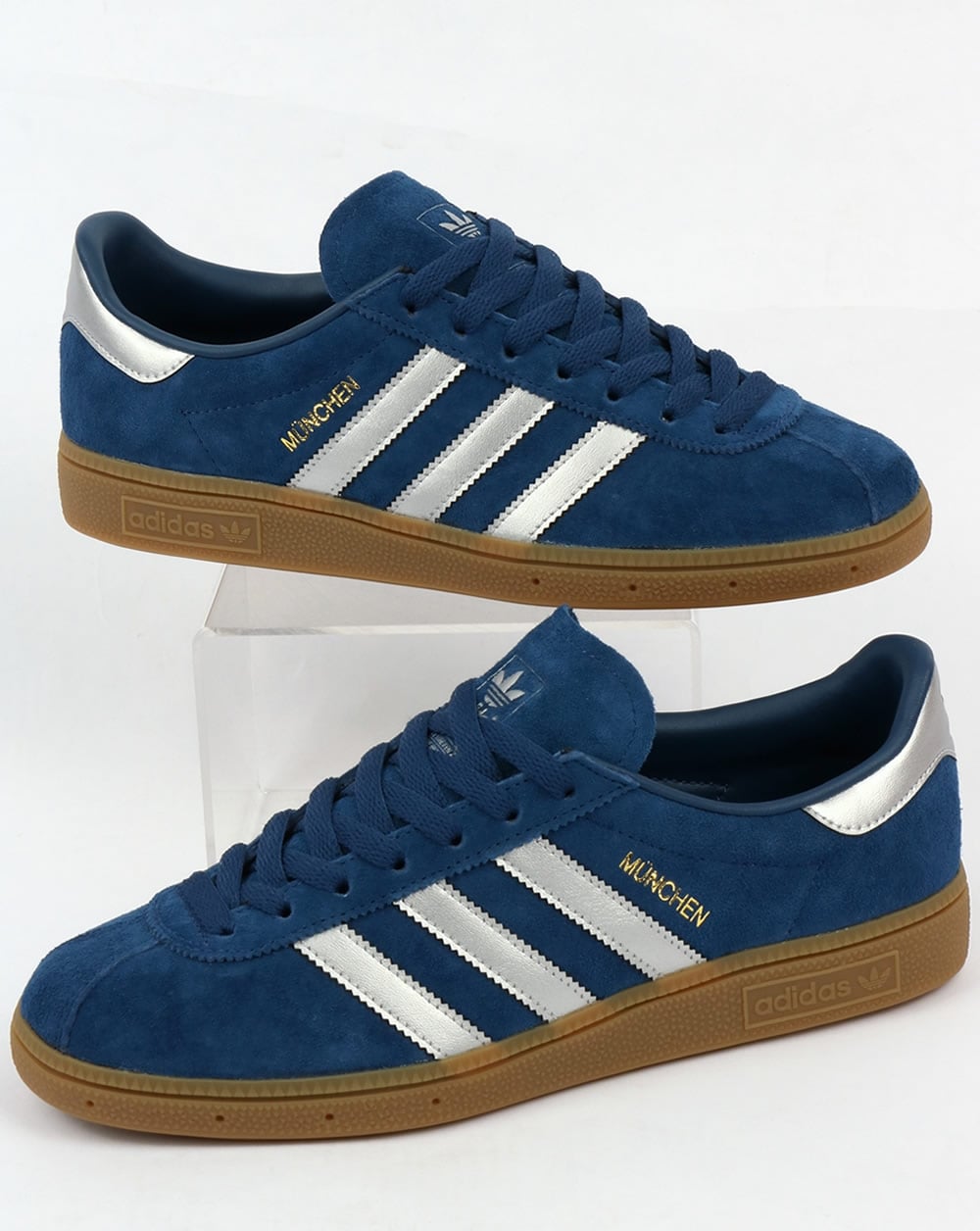 Adidas München Sneakers Dunkelblau/Silber
