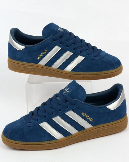 Adidas München Sneakers Dunkelblau/Silber