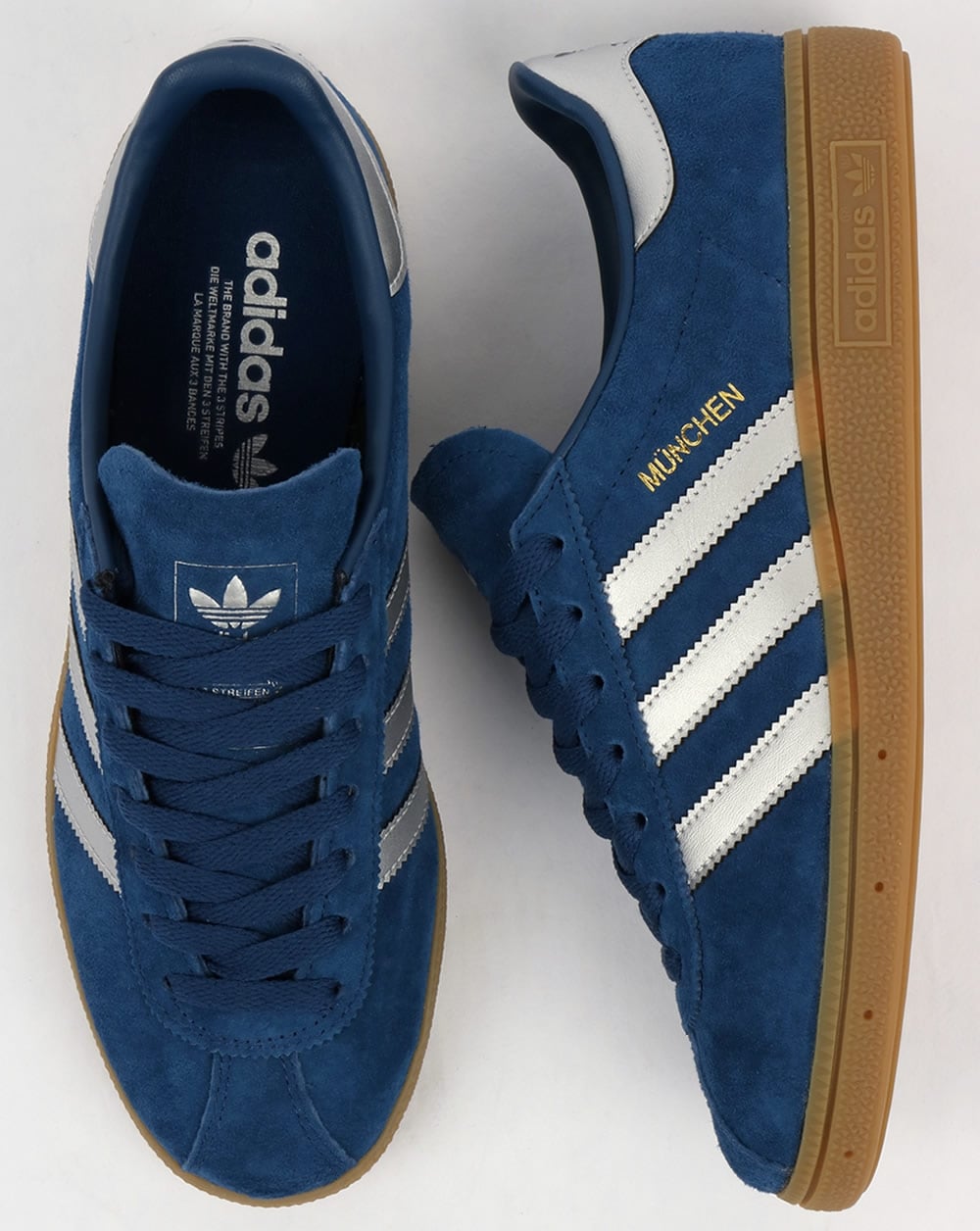 Adidas München Sneakers Dunkelblau/Silber
