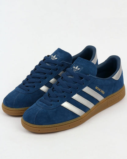 Adidas München Sneakers Dunkelblau/Silber