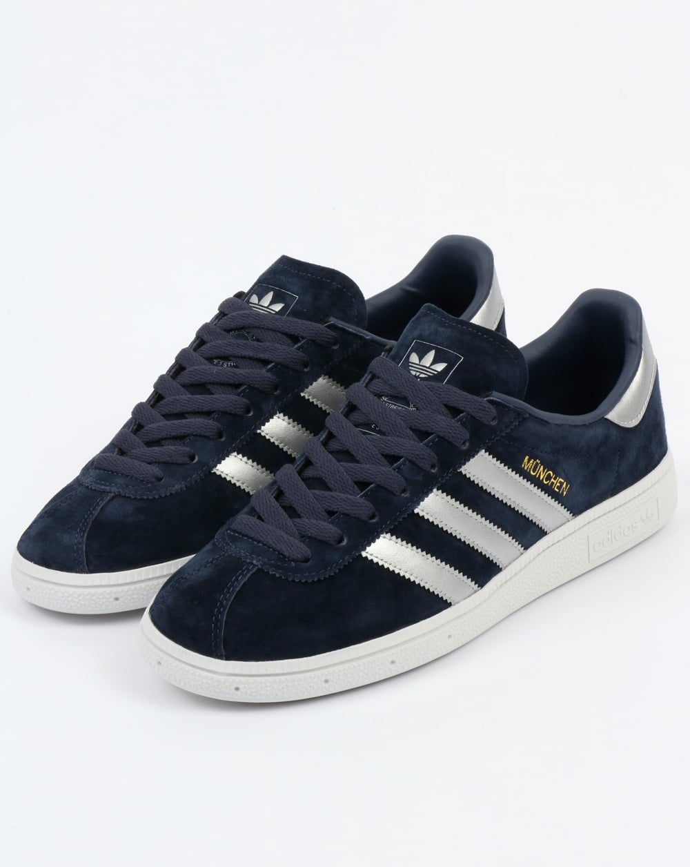 Adidas München Sneakers Marineblau/Silber
