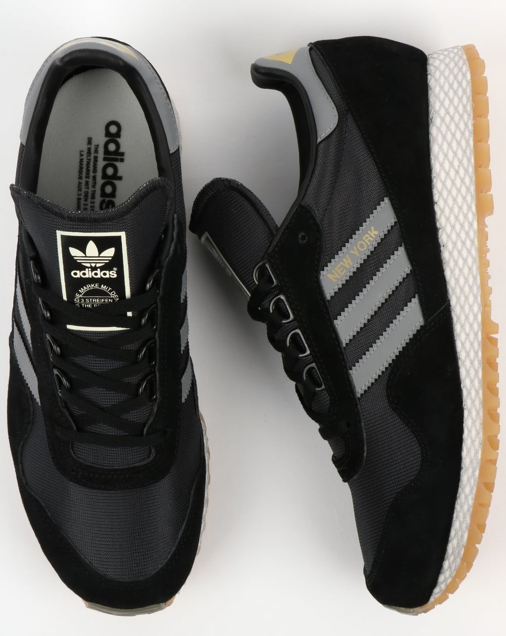 Adidas New York Trainers Black/Grey