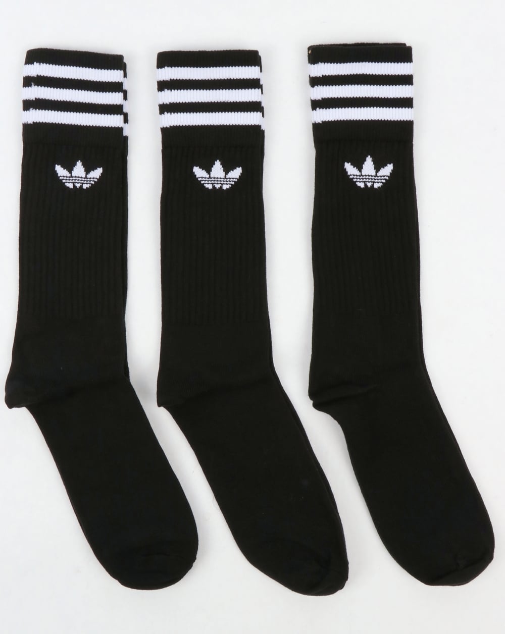 Adidas Originals – Crew-Socken im 3er-Pack, Schwarz/Weiß