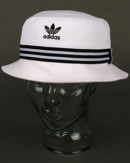 Adidas Originals 3-Streifen-Bucket-Hut Weiß/Schwarz