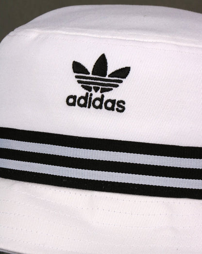 Adidas Originals 3-Streifen-Bucket-Hut Weiß/Schwarz