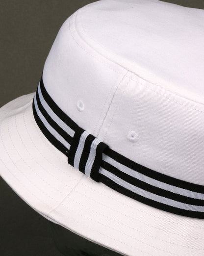 Adidas Originals 3-Streifen-Bucket-Hut Weiß/Schwarz