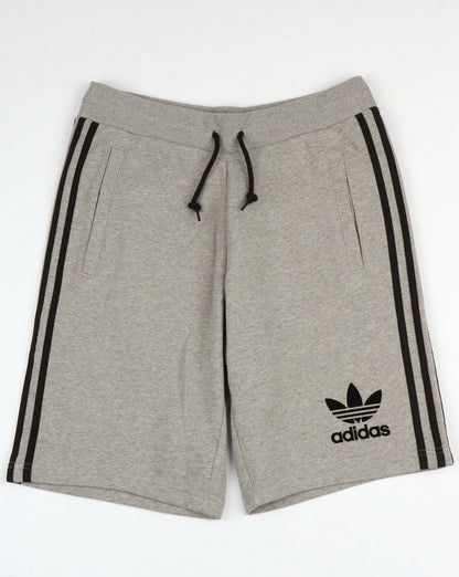 Adidas Originals – Graue Shorts mit 3 Streifen