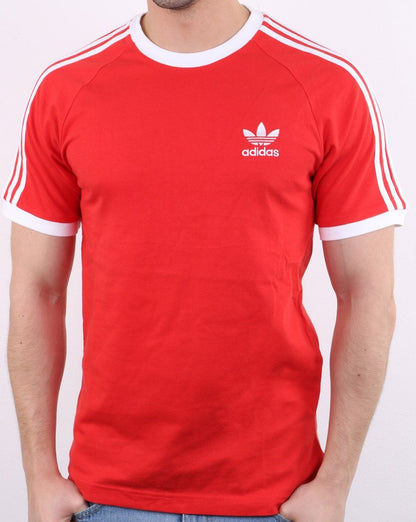 Adidas Originals 3-Streifen T-Shirt Frisches Rot