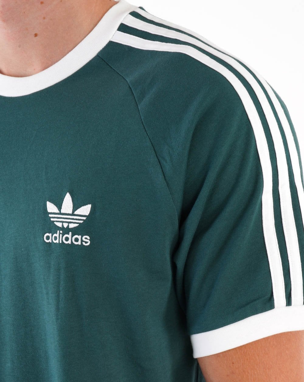 Adidas Originals 3-Streifen-T-Shirt Mineralgrün