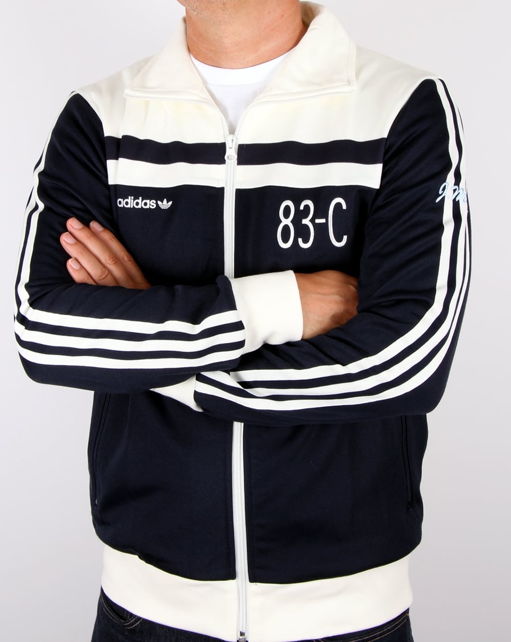 Adidas Originals 83-c Track Top Navy/off White