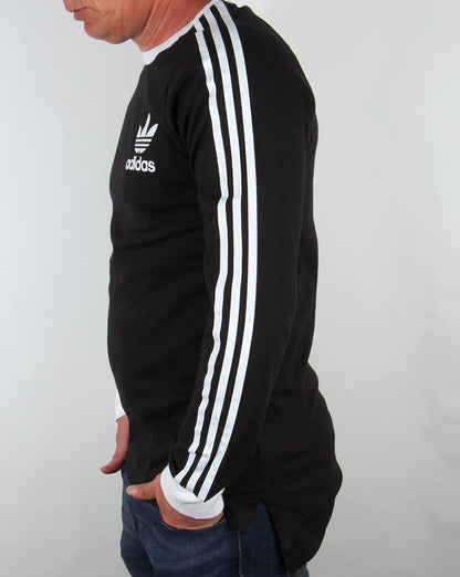 Adidas Originals Adicolour Langarm-T-Shirt Schwarz/Weiß