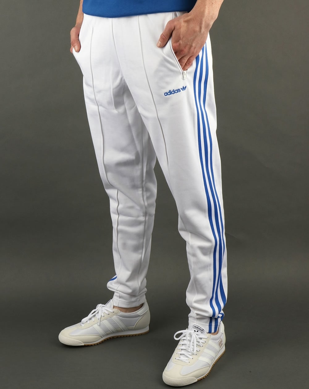 Adidas Originals Beckenbauer Track Pants White/Blue