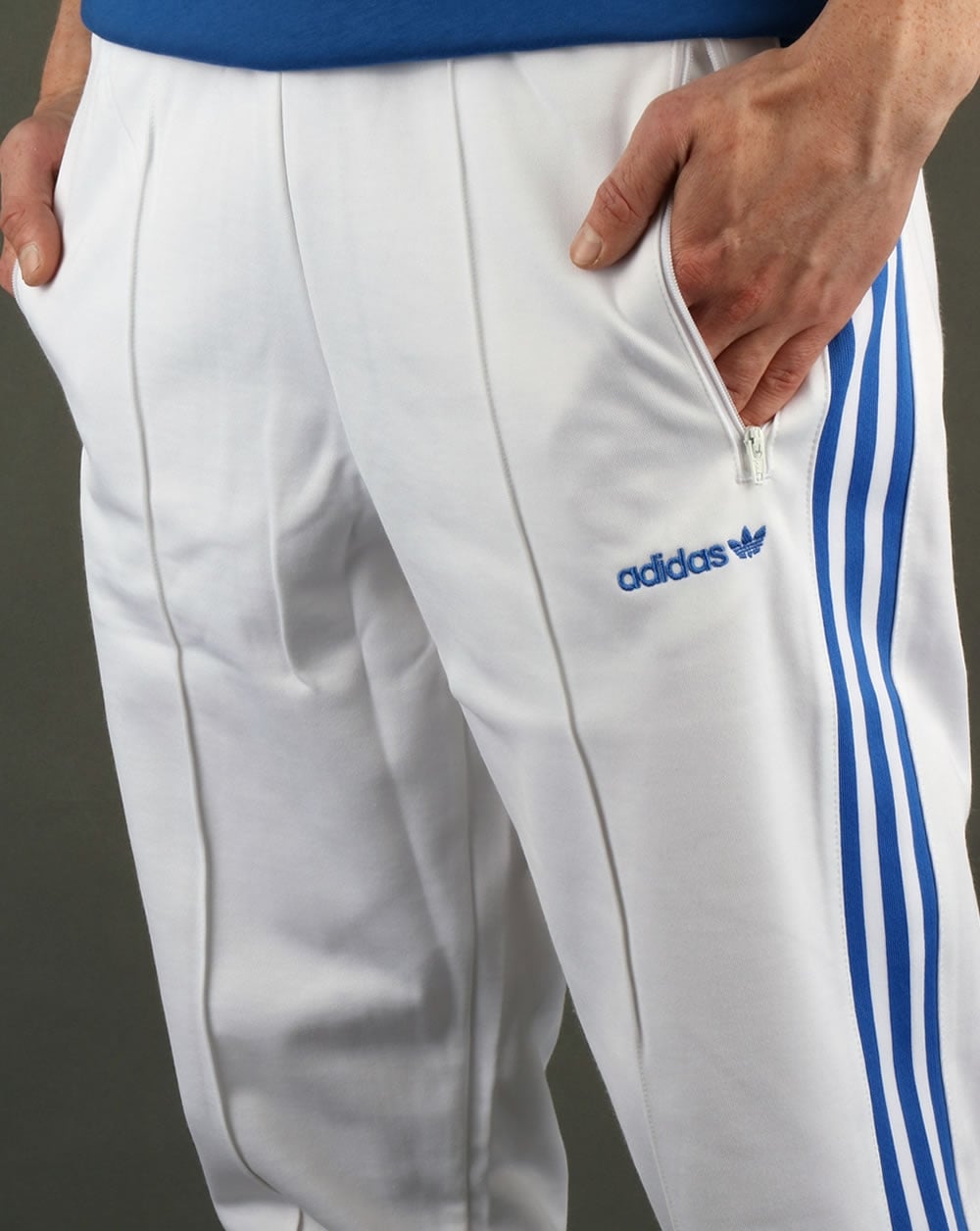 Adidas Originals Beckenbauer Trainingshose Weiß/Blau