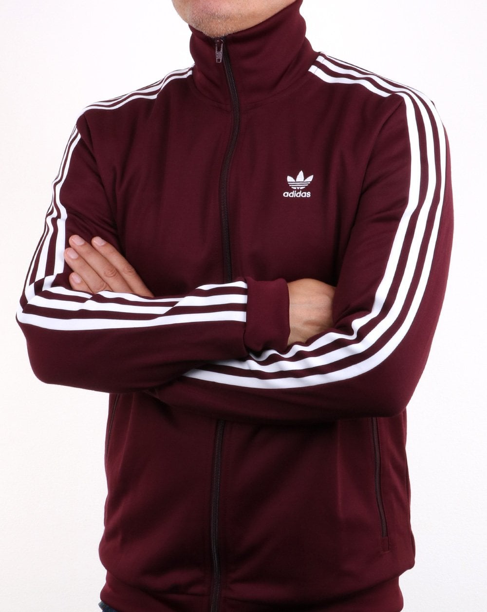 Adidas Originals Beckenbauer Track Top Deep Claret