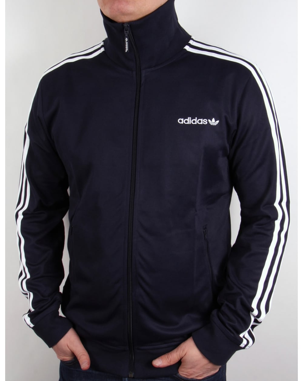 Adidas Originals Beckenbauer Tracktop Marineblau/Weiß