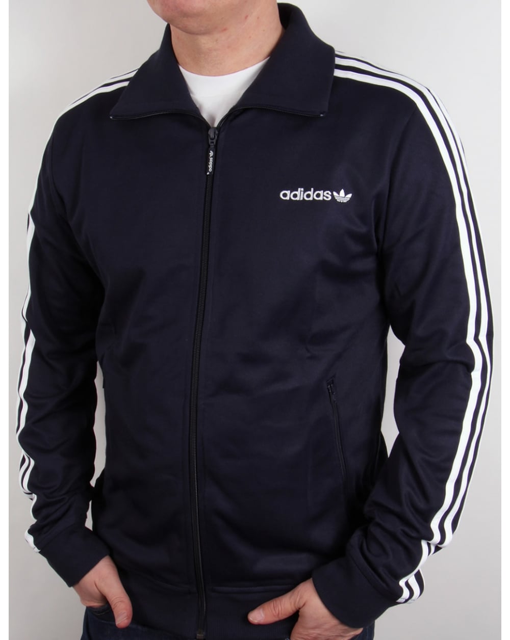 Adidas Originals Beckenbauer Tracktop Marineblau/Weiß