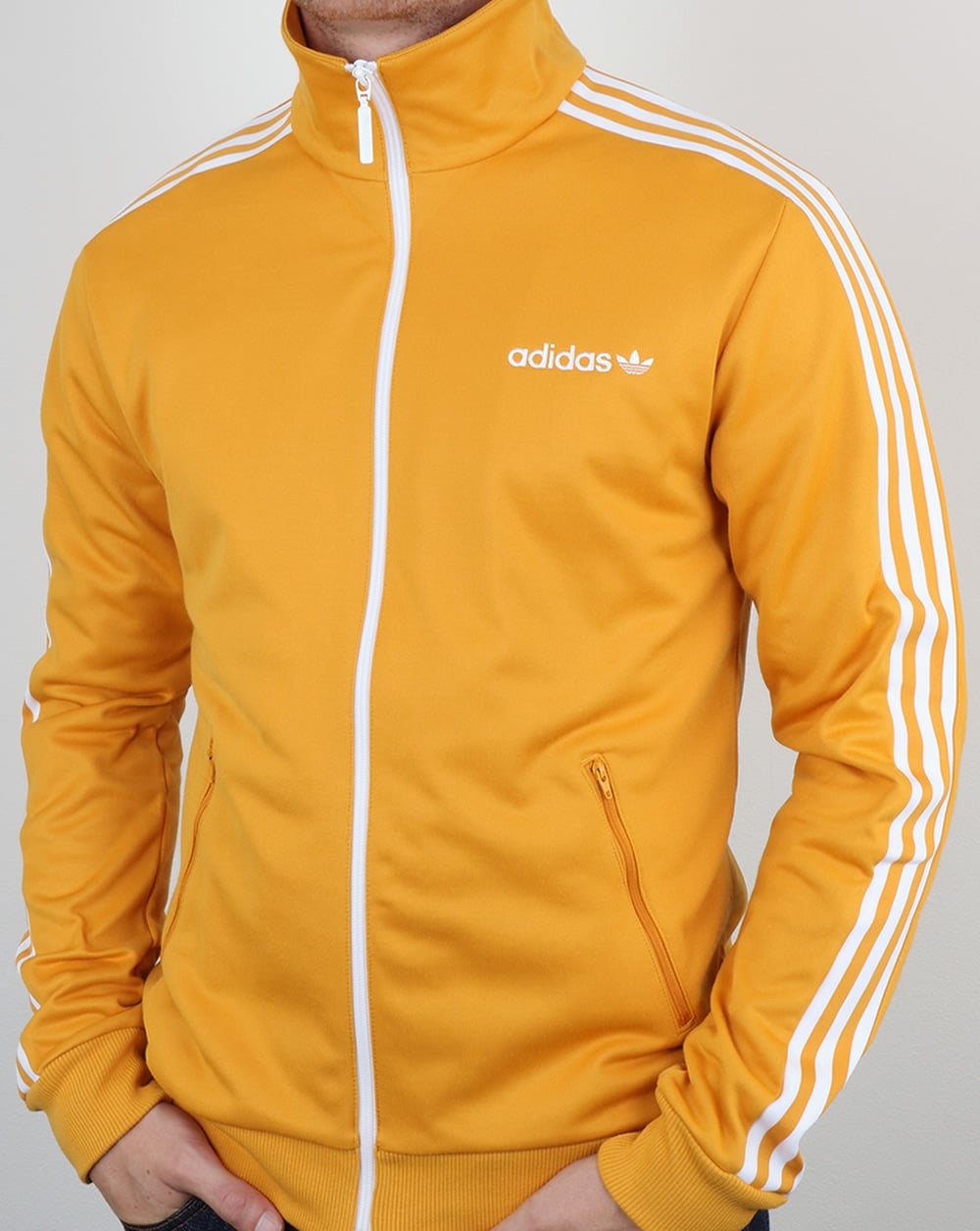 Adidas Originals Beckenbauer Trainingsjacke Old Skool Gelb