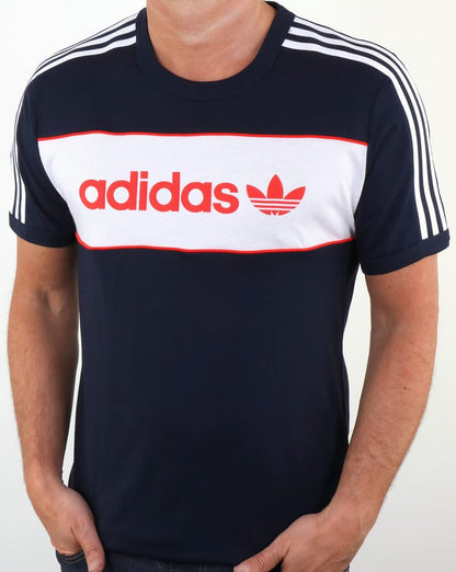 Adidas Originals Block T-Shirt Marineblau