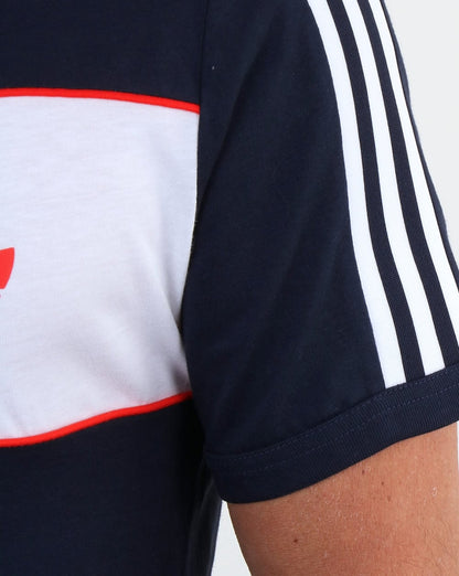 Adidas Originals Block T-Shirt Marineblau