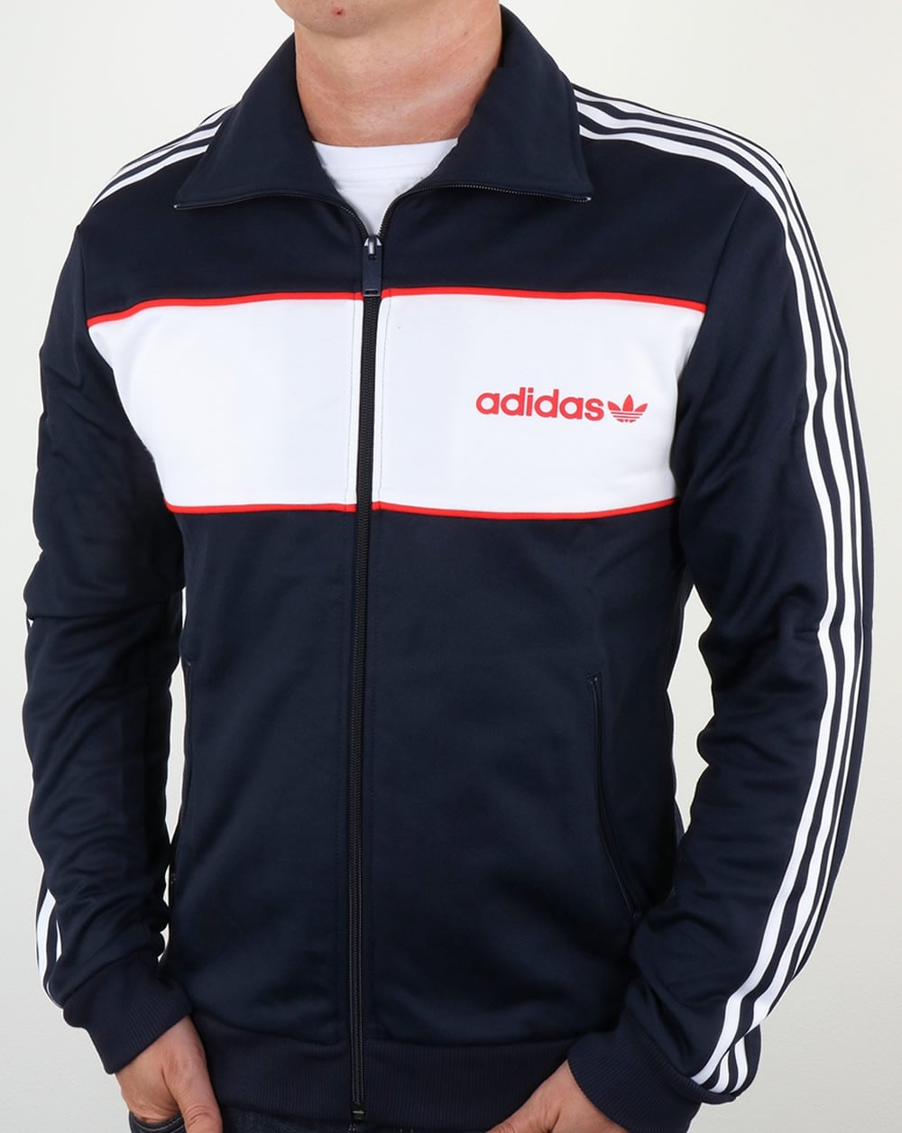 Adidas Originals Block Track Top Navy