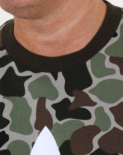 Adidas Originals – T-Shirt mit Trefoil-Muster in Camouflage