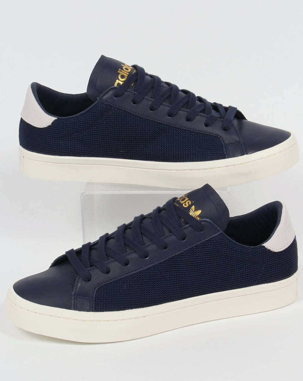 Adidas Originals – Court Vantage – Marineblaue Turnschuhe
