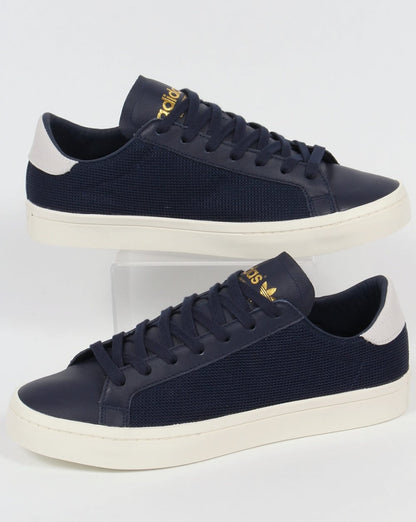 Adidas Originals – Court Vantage – Marineblaue Turnschuhe