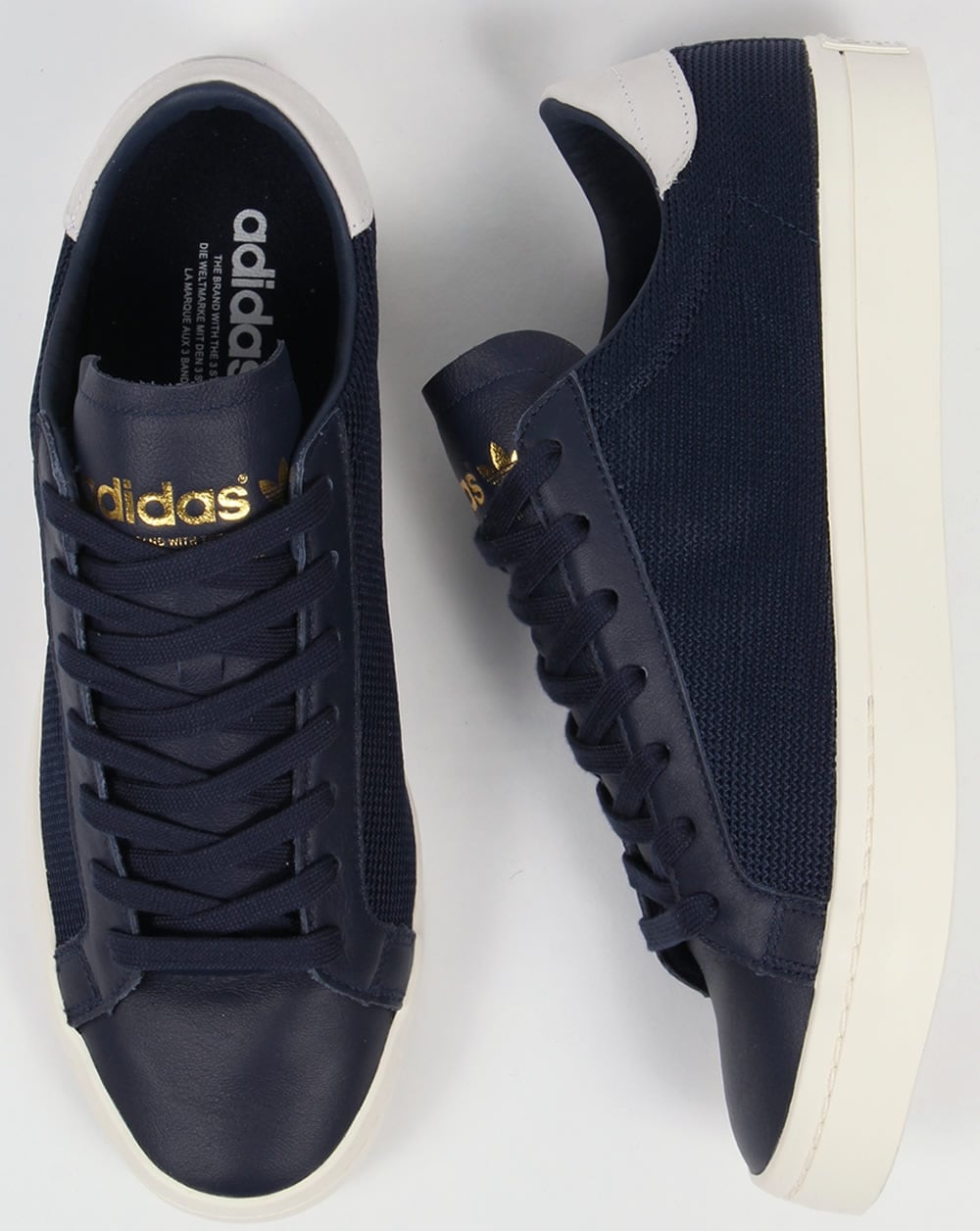 Adidas Originals – Court Vantage – Marineblaue Turnschuhe