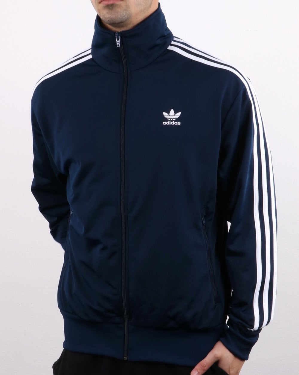 Adidas Originals – Firebird – Trainingsjacke in Marineblau