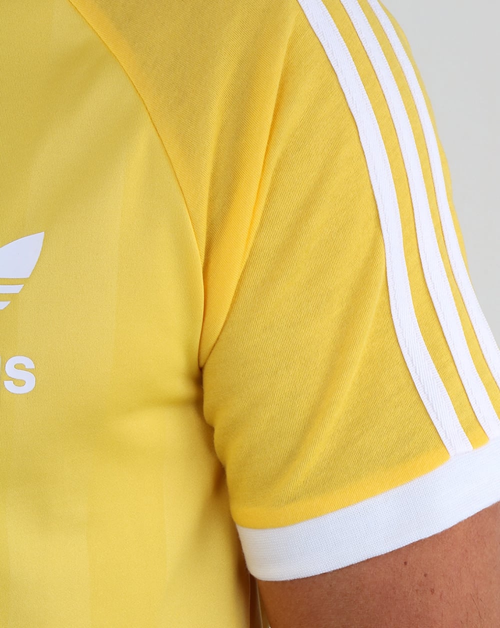 Adidas Originals Old Skool 3 Stripes T Shirt Citrus Yellow